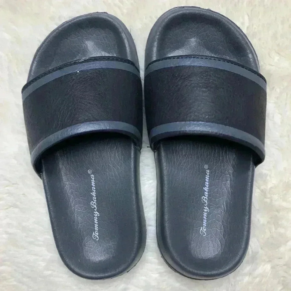 Tommy Bahama Sandals Black & Grey Size 10/11 - Picture 2 of 11